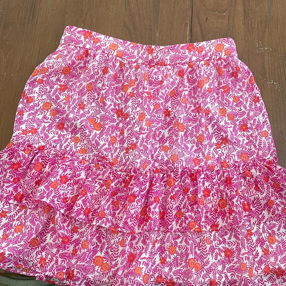 J Crew lightweight ruffled skirt